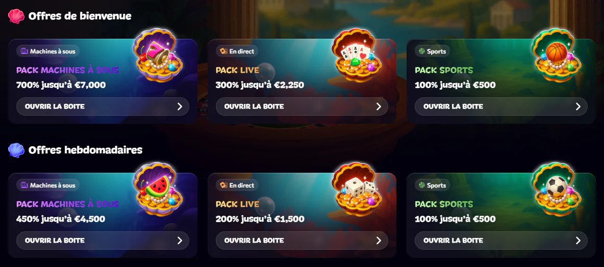 Aphrodite Casino Bonusangebote mit Willkommensboni und wöchentlichen Aktionen für Slots, Live-Casino und Sport