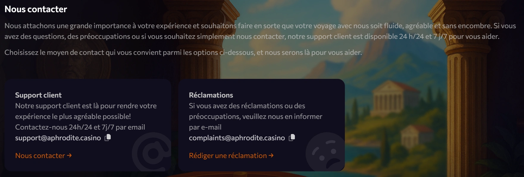 Aphrodite Casino Service Client